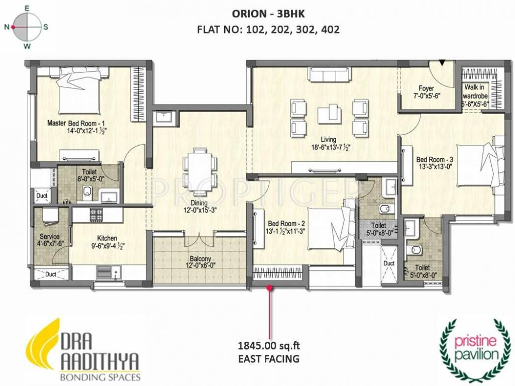 DRA Pristine Pavilion Mahindra World City, Chennai Price, Floor Plans