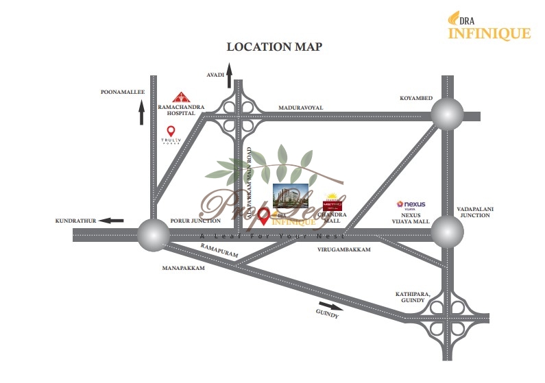 DRA Infinique Location Map