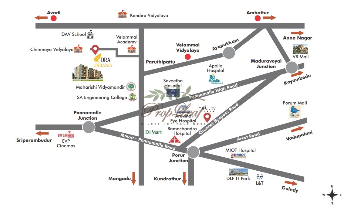 DRA Urbania Location Map