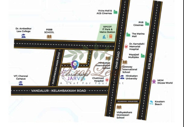 Casagrand Jarvis Location Map