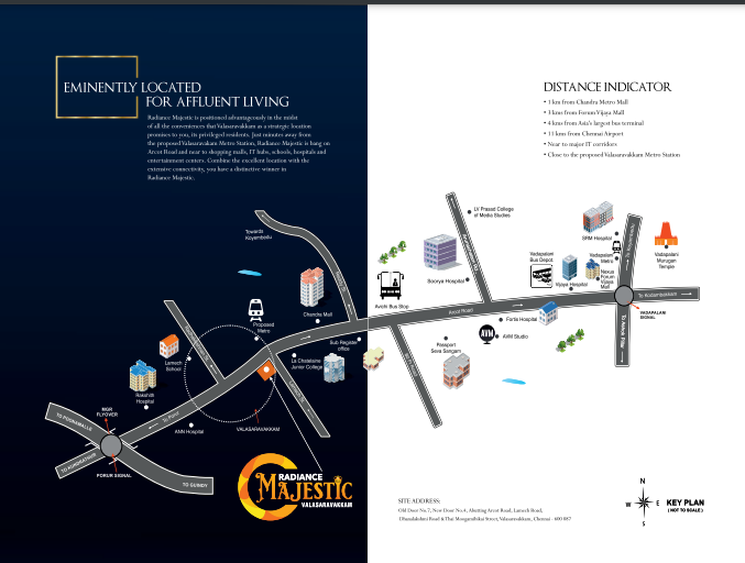 Radiance Majestic Location Map