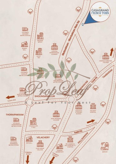 Casagrand Frenchtown Location Map