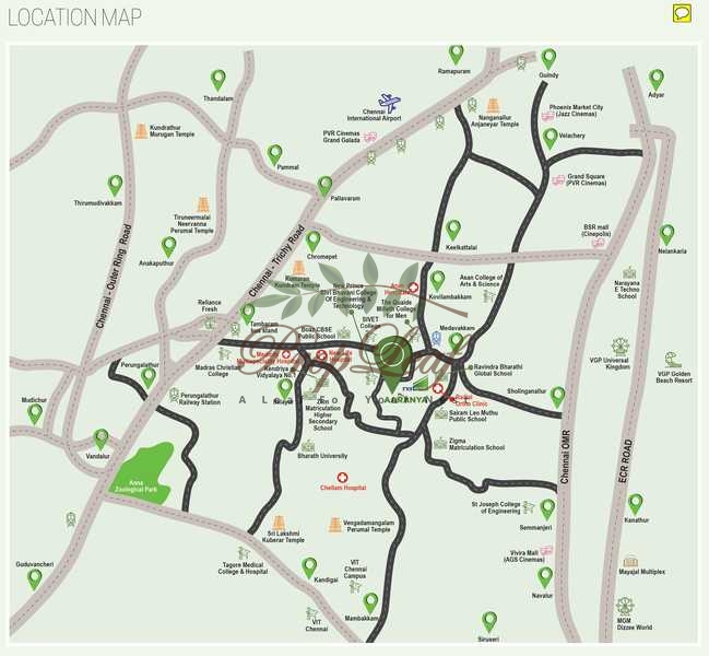 TVS Emerald Aaranya Location Map