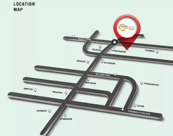 Radiance Suprema Location Map