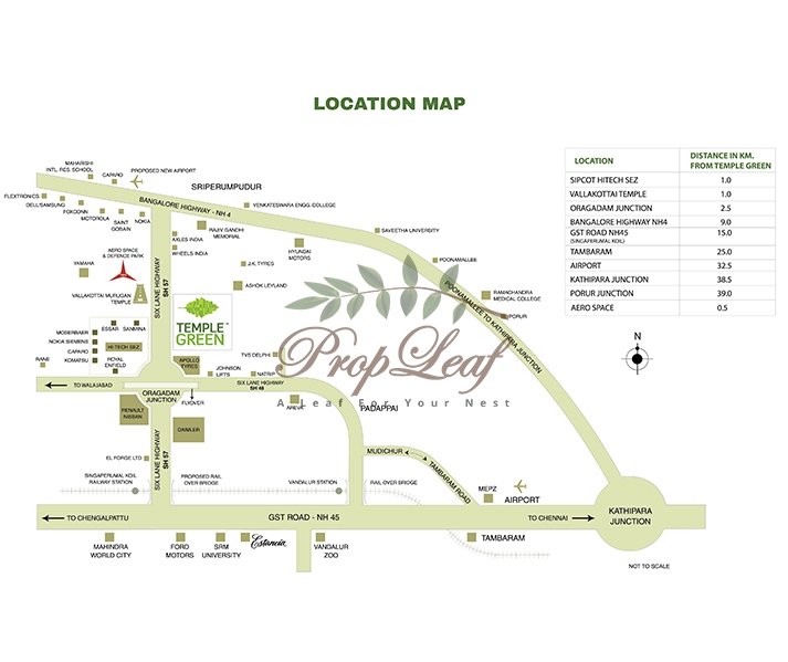 Arun Excello Town House Location Map