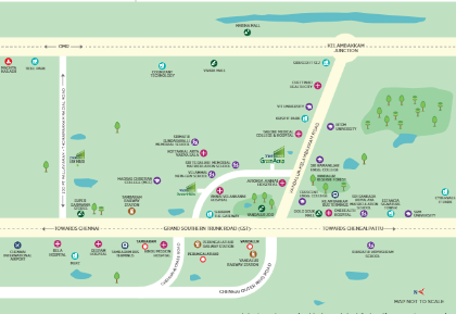 TVS Emerald Atrium Location Map